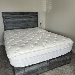 Queen Size Bed Frame And Mattress 