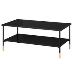 Coffee Table Black Glass