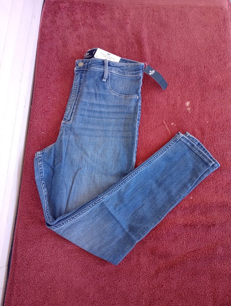 HOLLISTER Size 15R CURVY ULTRA HIGH-RISE JEAN LEGGING Jeans NWT W32 L26