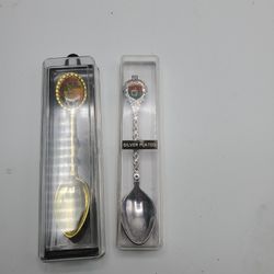 Collectors Spoons Gold And Silver