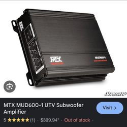 MTX amplifier MUD 600-1 (READ DESCRIPTION)