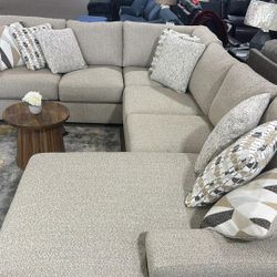 OM• $38 Initial • Brand New Laurelgrove Sectional With Chaise 