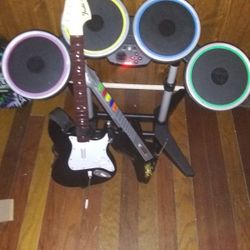 Video Ps Drumset And Guitars. Works