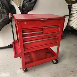 Toolbox w/ Side Fold Down Tray