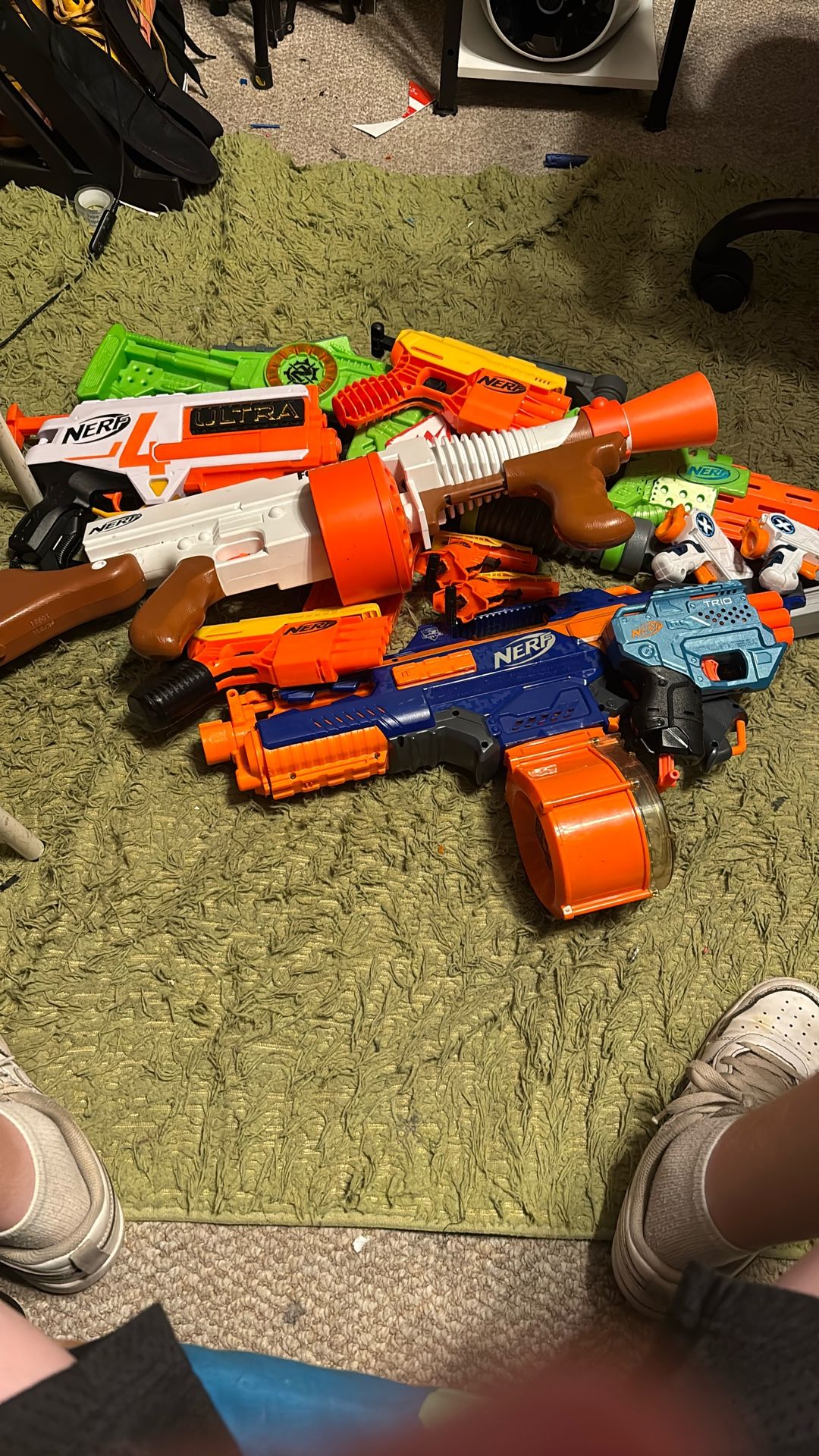 Big Pile Of Nerf Guns