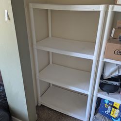 Free 4-tier plastic shelving storage unit