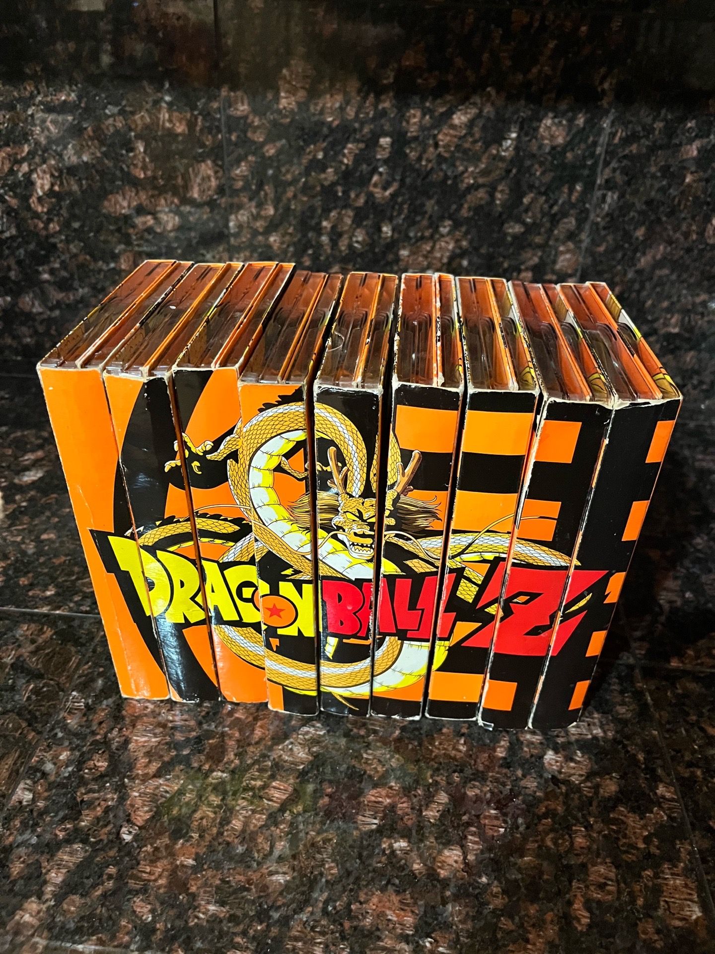 Dragon Ball Z DVD Season 1-9 ORANGE BRICK 2007 Rare Spine Art
