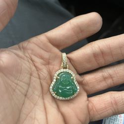 10k Buddha Pendant 1.00ct