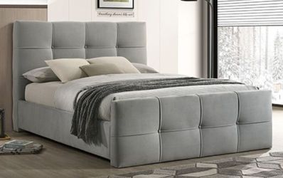 Brand New Grey Queen Bed Frame (Available in Eastern King)