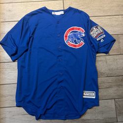 🔥 CHICAGO CUBS MLB MAJESTIC JERSEY MENS XL New!  🇺🇸Made In USA!!🇺🇸