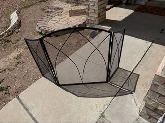 Heavy-Duty Folding Fireplace Screen – Excellent Condition – $50