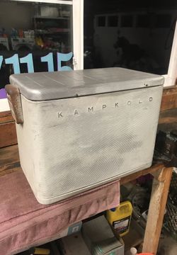 Vintage kampkold cooler chest