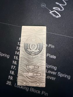 1 oz silver mandalorian beskar bar