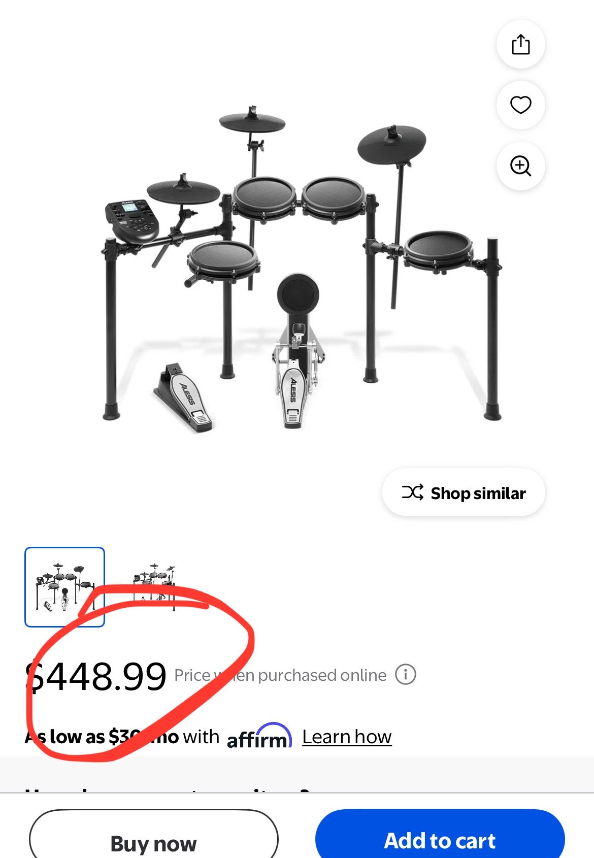 alesis nitro 8 piece mesh set
