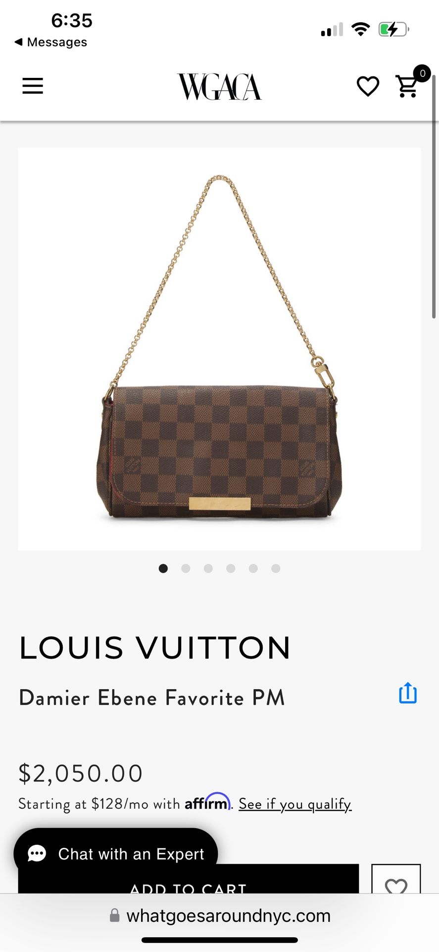 LV (Damier Ebene Favorite PM)