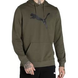 PUMA Men Full Sleeve Graphic Print Hooded Sweatshirt size Small Unisex 
