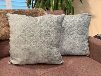 Blue/Green Throw Pillows - Set of 2