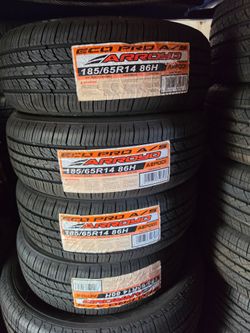 185 65 14 Arroyo Tires Con 50,000 millas de Garantía