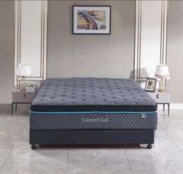 New 15'' Cooling Gel Queen Mattress , Foam Encased, Gel Infused