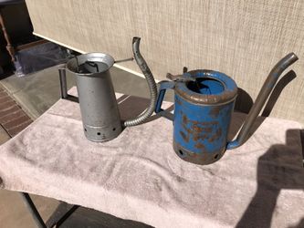 VINTAGE  AUTOMOTIVE OIL CAN DESPENSERS LOT OF 2 