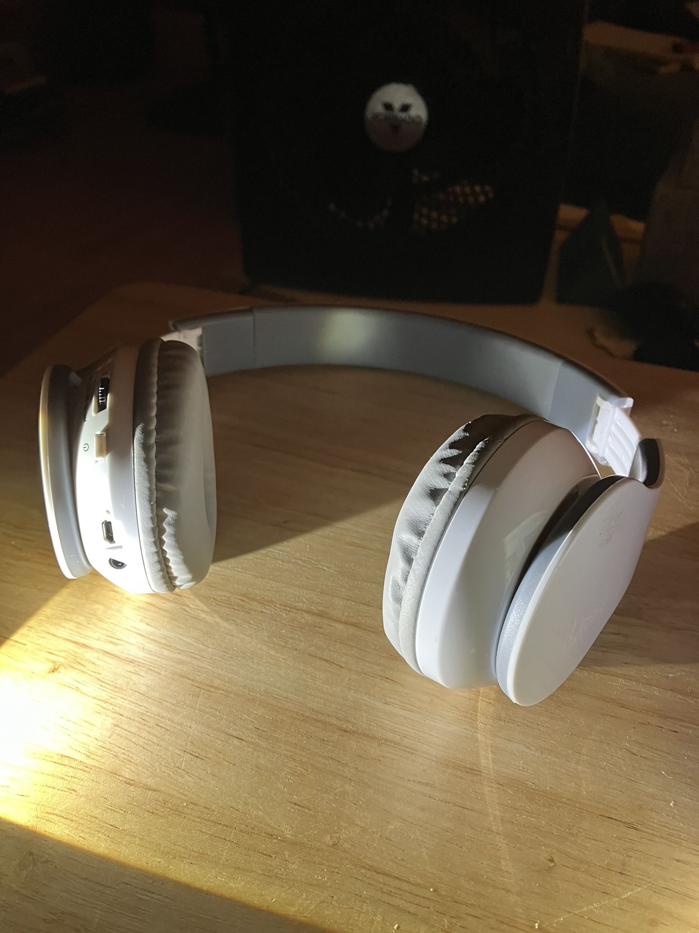 White Bluetooth Headphones