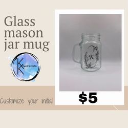 Personalized Mason Jar Mugs