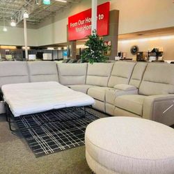 Power/Electric Reclining Sectional Couch With Bed ⭐$39 Down Payment with Financing ⭐ 90 Days same as cash