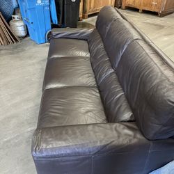 3Person Italian Leather Couch 