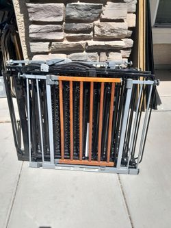 Metal Security Gate Fences Child Pet Dog Baby Pressure Mount $25-$30 each 5 different See All Photos Read Description