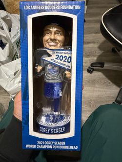 Corey Seager Dodgers Bobblehead – 2020 World Champion Run – LA Dodgers Foundation