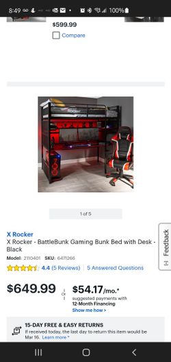 Bunk Bed/loft With Desk *frame Only 