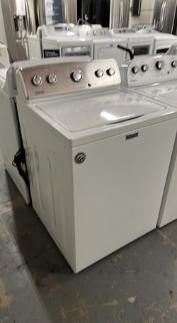 Maytag Top Load Washer – White, Knob Controls, 60‑Day Warranty