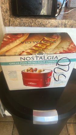 Retro pop-up hot dog toaster with baskets
