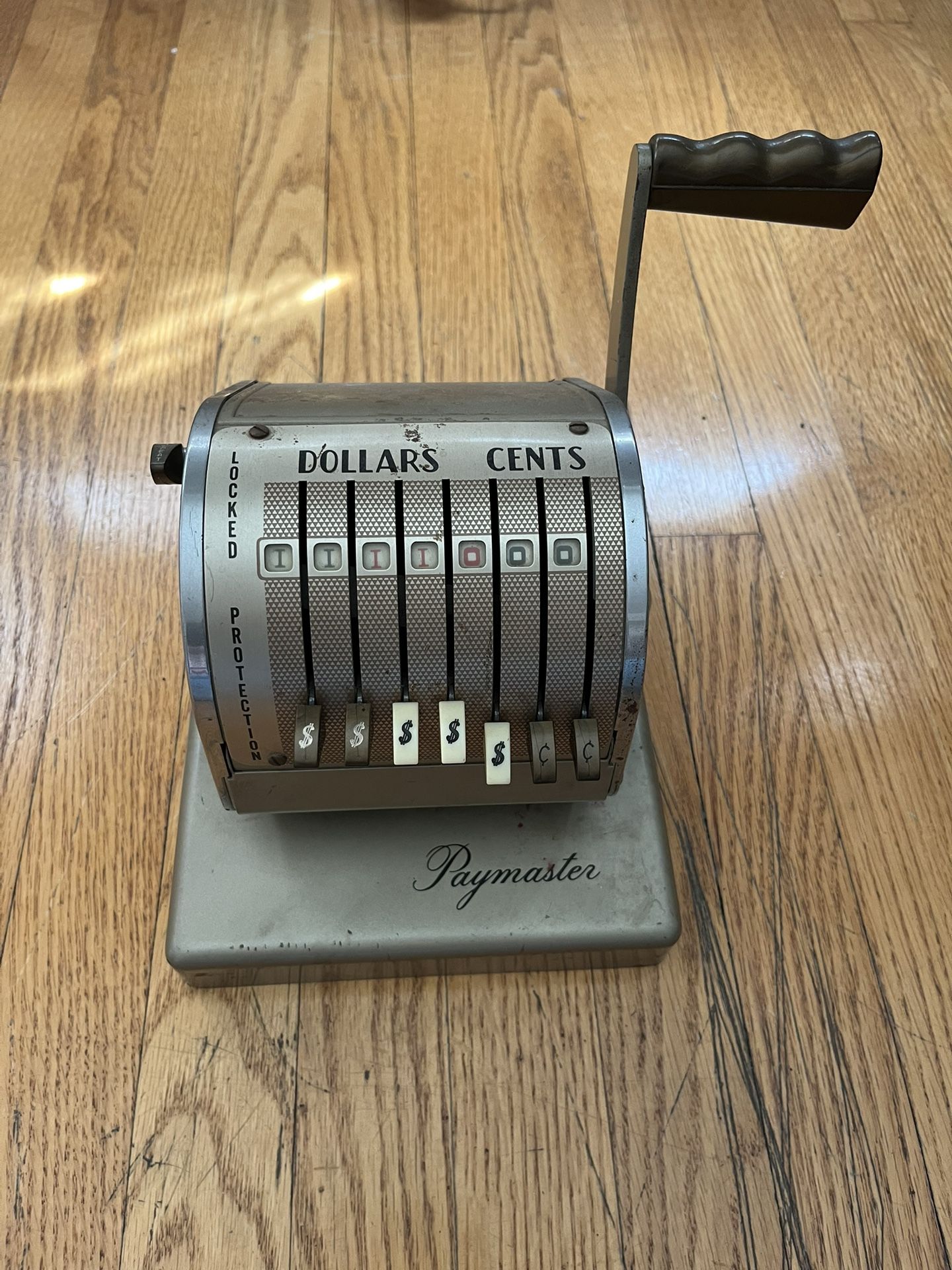 Vintage paymaster Check master