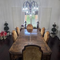 Dinning Table And Cabinet Hutch  