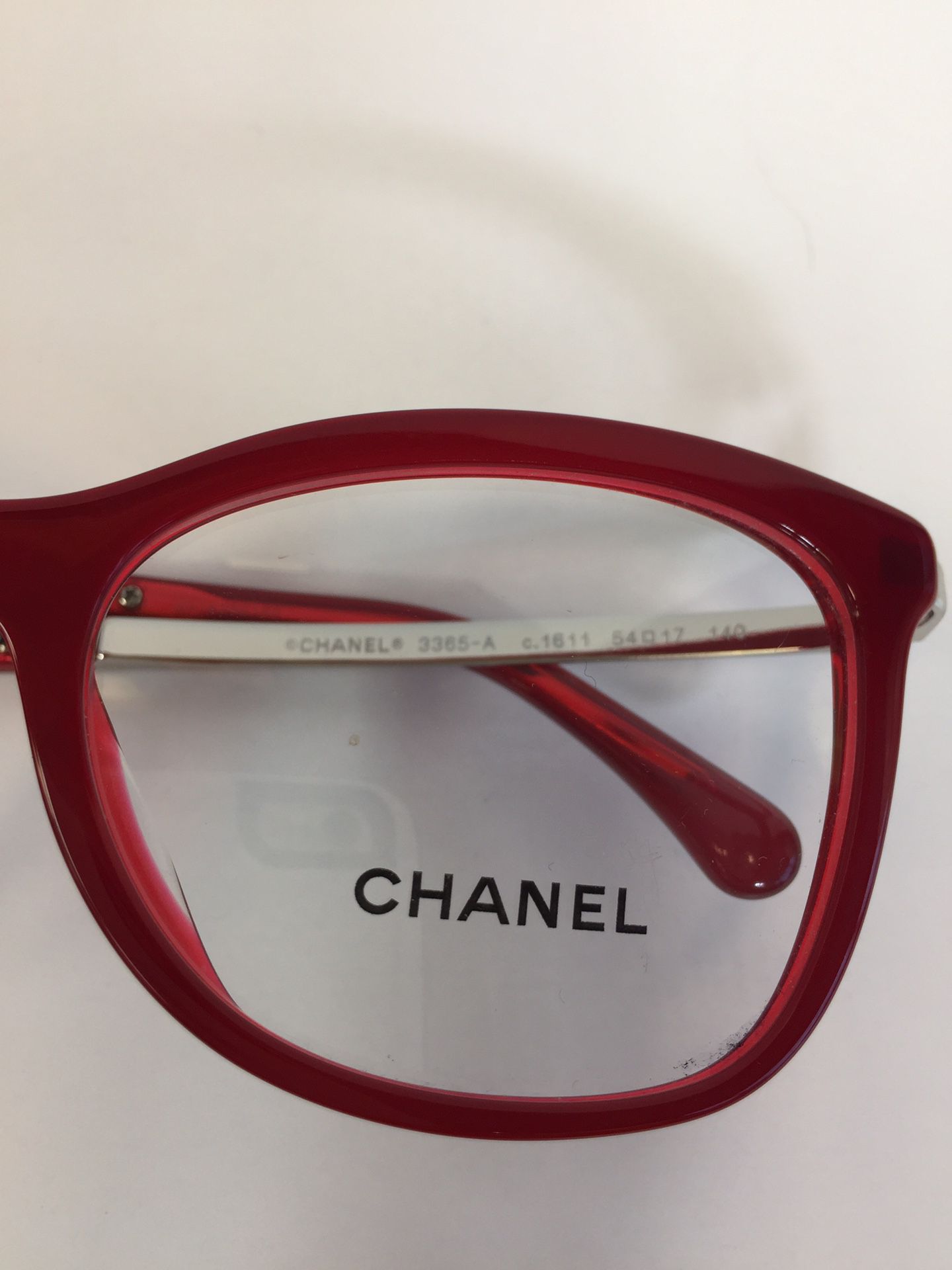 Chanel 3365-A c.1611 candy red plastic Cateye Eyeglasses for Sale in  Monterey Park, CA - OfferUp