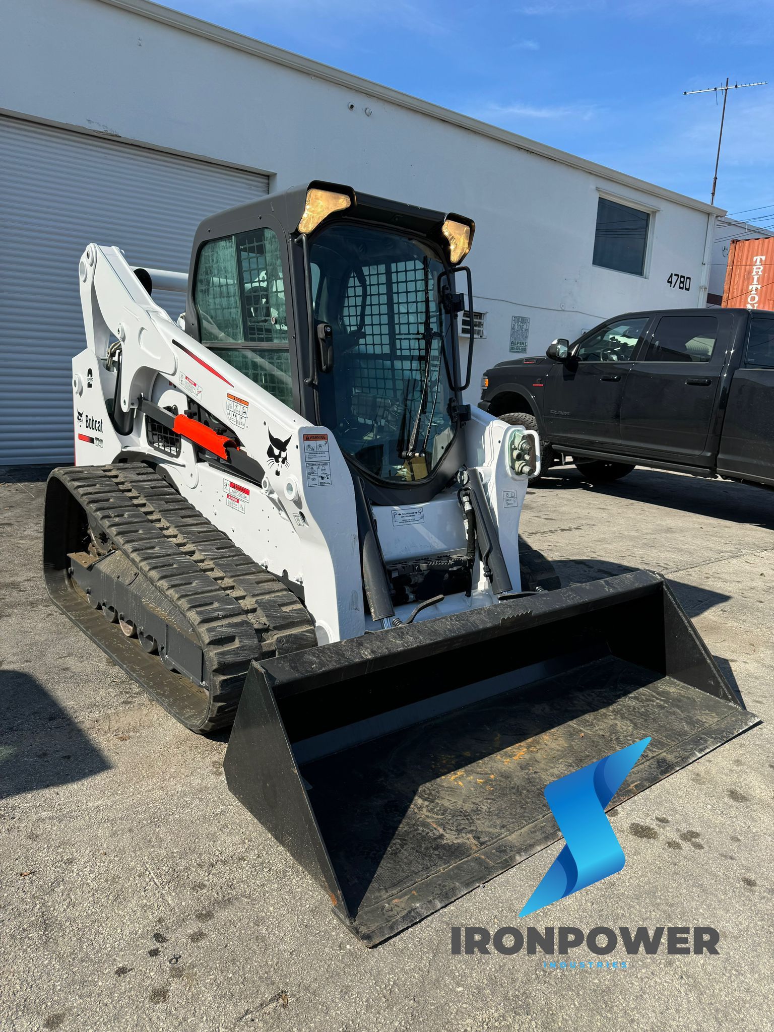 2018 BOBCAT T740 SKID STEER LOADER Hydraulic Aux Enclosed Cab A/C & Heater