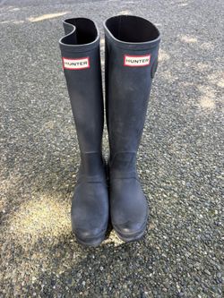 Hunter Women’s Boots size 9 Matte Charcoal/Gray