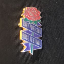 1997 Vintage Rose Festival Lapel Pin Brooch!