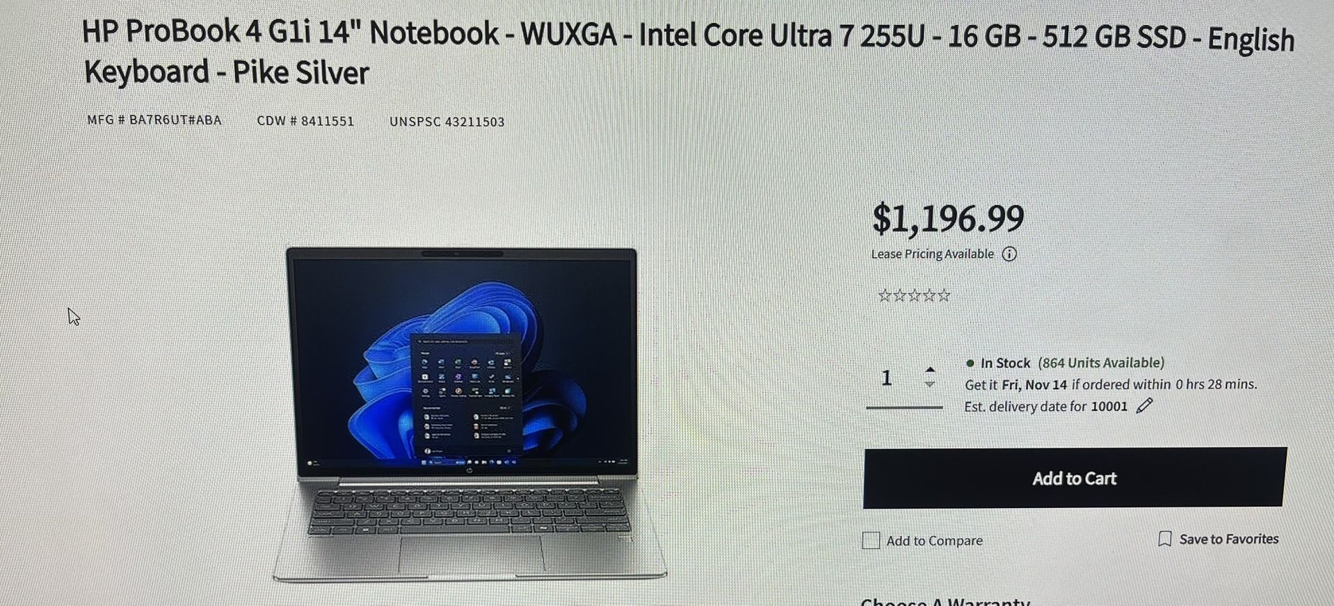 HP ProBook 4 G1i 14" Notebook