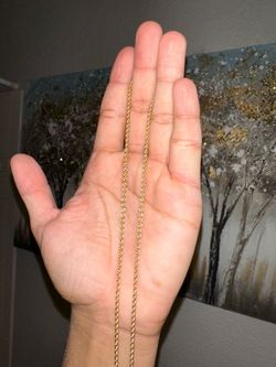 14k solid gold rope chain