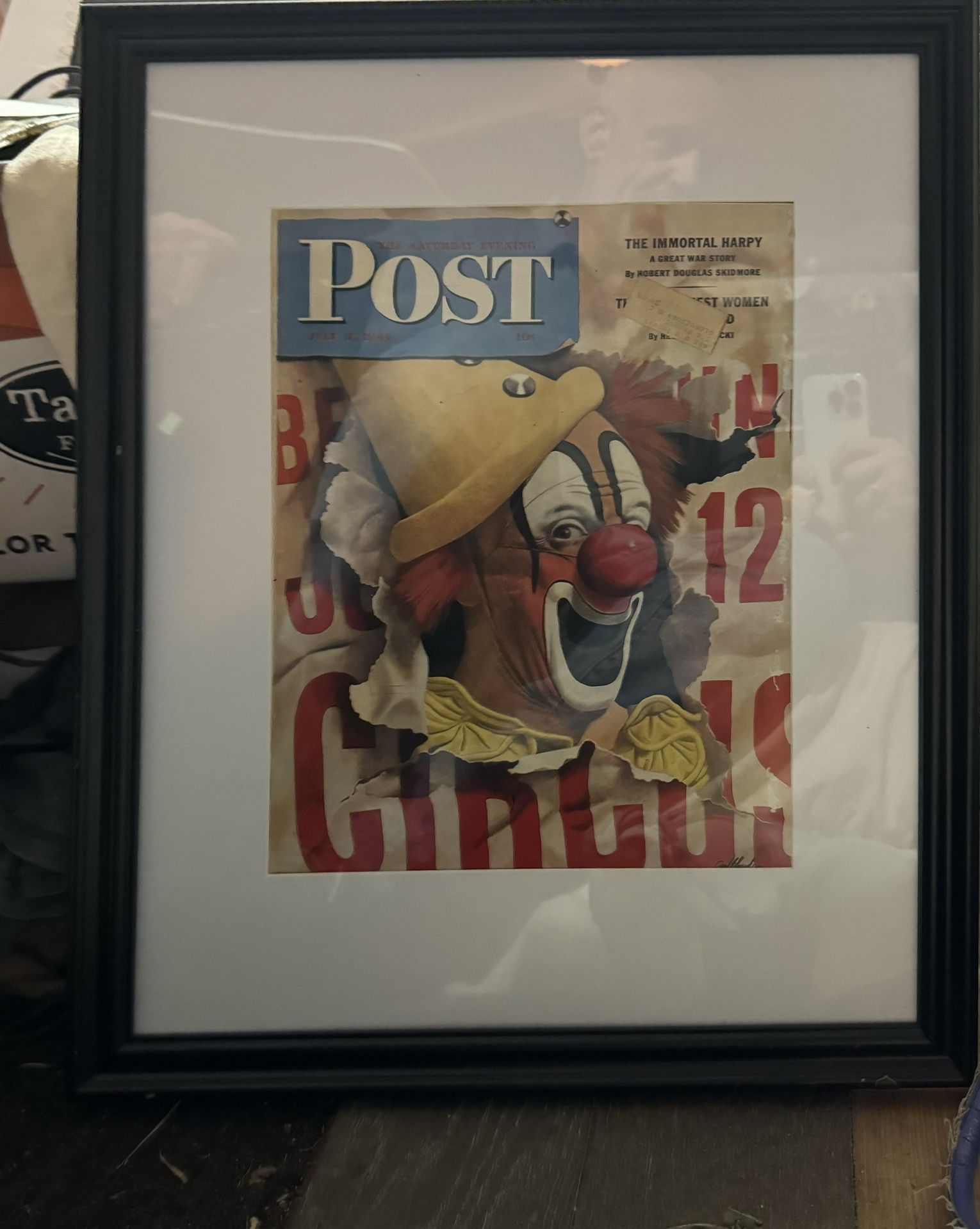 Framed 1940’s Post Magazine
