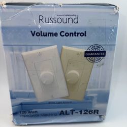 Russound ALT126R Decora Volume Control, White/Light Almond