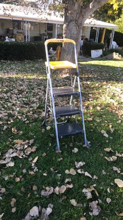 Cosco Max Steel 3-Step Folding Step Ladder with Work Platform