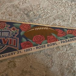 Super Bowl 27 Pennant / Dallas Cowboys 