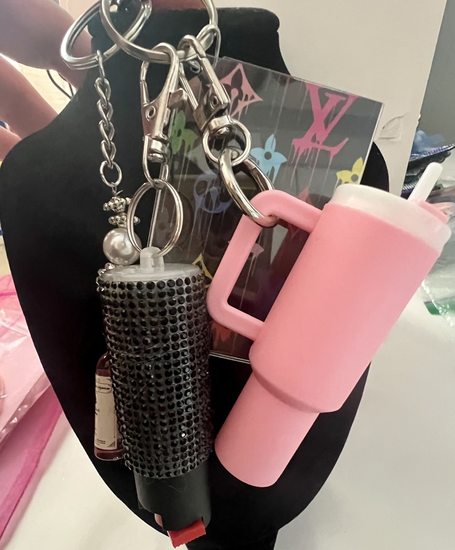 Keychain with accessories