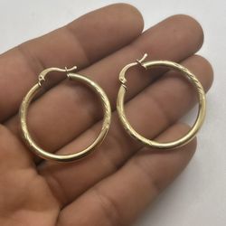 14k Gold Hoop Earrings 