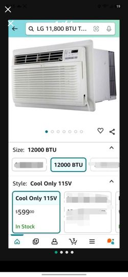 11,800 BTU Through the Wall Air Conditioner, 115V, Cools up to 530 Sq. Ft. Brand new in box 
Asking  $450
Retail $600+tax at Amazon