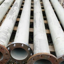 New Heavy  8'-7"x6"  Flanged Steel Pipe