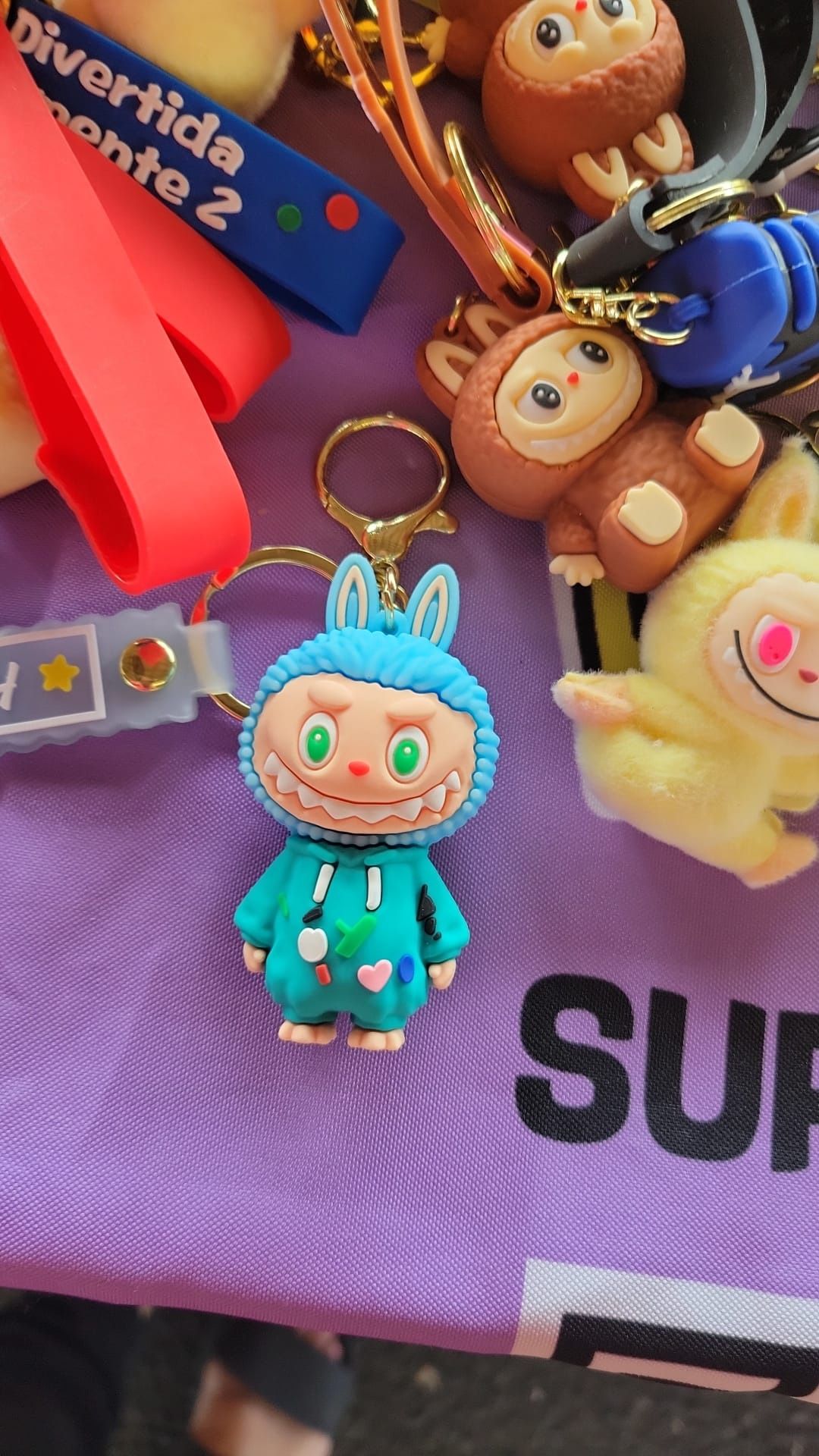 Labubu Blue Cute 🥰 Keychain !!!!!